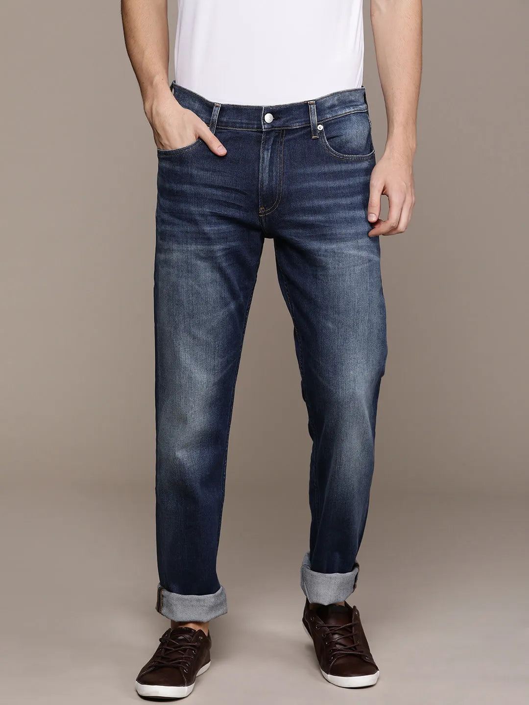 Elegant Blue Denim Jeans